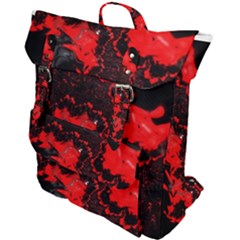 Red Black Fractal Mandelbrot Art Wallpaper Buckle Up Backpack