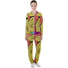 Pattern Background Abstract Casual Jacket And Pants Set