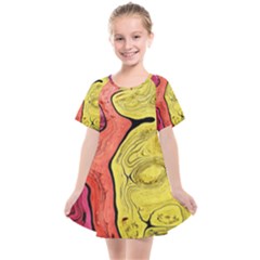 Pattern Background Abstract Kids  Smock Dress by Pakrebo