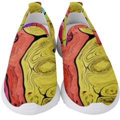 Pattern Background Abstract Kids  Slip On Sneakers