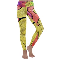 Pattern Background Abstract Kids  Lightweight Velour Classic Yoga Leggings