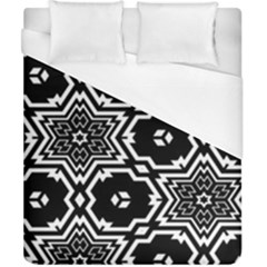 Black And White Pattern Background Structure Duvet Cover (california King Size) by Pakrebo