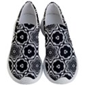 Black And White Pattern Background Structure Women s Lightweight Slip Ons View1