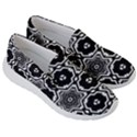 Black And White Pattern Background Structure Women s Lightweight Slip Ons View3