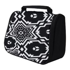 Black And White Pattern Background Structure Full Print Travel Pouch (small)