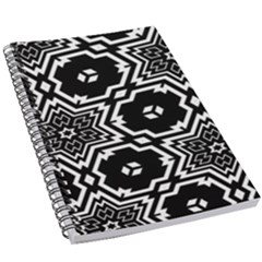 Black And White Pattern Background Structure 5 5  X 8 5  Notebook