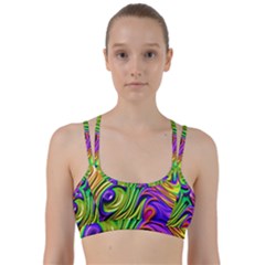 Fractal Mandelbrot Art Wallpaper Line Them Up Sports Bra by Pakrebo