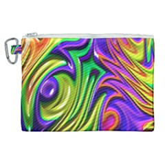 Fractal Mandelbrot Art Wallpaper Canvas Cosmetic Bag (xl) by Pakrebo