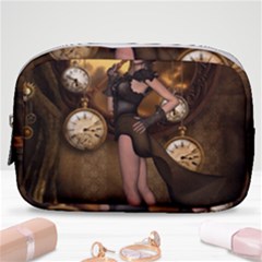 Wonderful Steampunk Lady Make Up Pouch (small) by FantasyWorld7