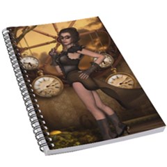 Wonderful Steampunk Lady 5 5  X 8 5  Notebook