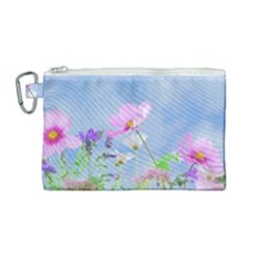 Flora Canvas Cosmetic Bag (medium) by WensdaiAmbrose