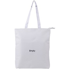 Winter Fractal  Double Zip Up Tote Bag