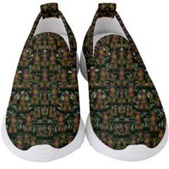 Love My Leggings And Top Ornate Pop Art`s Collage Kids  Slip On Sneakers