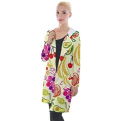 Seamless Pattern Desktop Decoration Hooded Pocket Cardigan