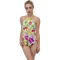 Seamless Pattern Desktop Decoration Go With The Flow One Piece Swimsuit by Pakrebo