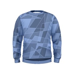 Lines Shapes Pattern Web Creative Kids  Sweatshirt by Pakrebo