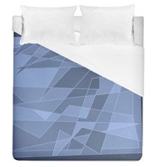 Lines Shapes Pattern Web Creative Duvet Cover (queen Size) by Pakrebo