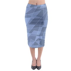 Lines Shapes Pattern Web Creative Midi Pencil Skirt by Pakrebo