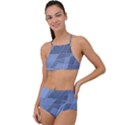 Lines Shapes Pattern Web Creative High Waist Tankini Set View1