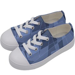 Lines Shapes Pattern Web Creative Kids  Low Top Canvas Sneakers by Pakrebo