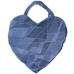 Lines Shapes Pattern Web Creative Giant Heart Shaped Tote by Pakrebo