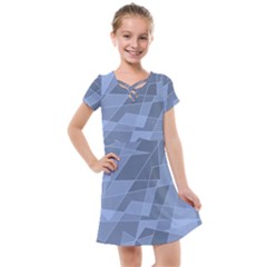 Lines Shapes Pattern Web Creative Kids  Cross Web Dress by Pakrebo