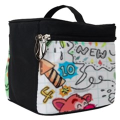 Doodle New Year Party Celebration Make Up Travel Bag (small)