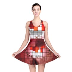 Pattern Structure Light Patterns Reversible Skater Dress by Pakrebo