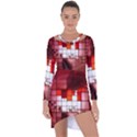 Pattern Structure Light Patterns Asymmetric Cut-Out Shift Dress View1