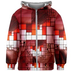 Pattern Structure Light Patterns Kids  Zipper Hoodie Without Drawstring