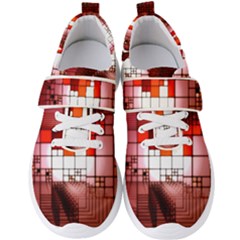 Pattern Structure Light Patterns Men s Velcro Strap Shoes