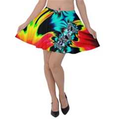 Fractal Mandelbrot Art Wallpaper Velvet Skater Skirt by Pakrebo