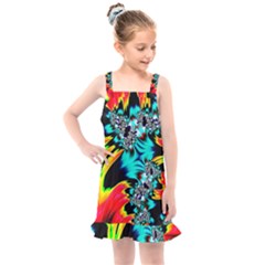 Fractal Mandelbrot Art Wallpaper Kids  Overall Dress by Pakrebo