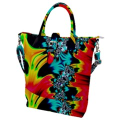 Fractal Mandelbrot Art Wallpaper Buckle Top Tote Bag