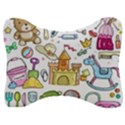 Baby Equipment Child Sketch Hand Velour Seat Head Rest Cushion View1