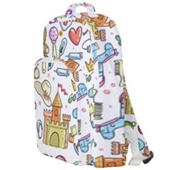 Baby Equipment Child Sketch Hand Double Compartment Backpack by Pakrebo