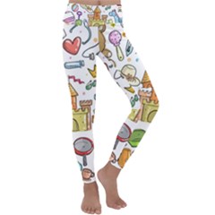 Baby Equipment Child Sketch Hand Kids  Lightweight Velour Classic Yoga Leggings