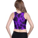 Purple Pattern Background Structure Racer Back Crop Top View2