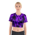 Purple Pattern Background Structure Cotton Crop Top View1