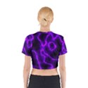 Purple Pattern Background Structure Cotton Crop Top View2