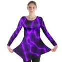 Purple Pattern Background Structure Long Sleeve Tunic  View1