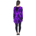 Purple Pattern Background Structure Long Sleeve Tunic  View2