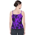 Purple Pattern Background Structure Velvet Spaghetti Strap Top View2