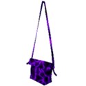 Purple Pattern Background Structure Folding Shoulder Bag View2