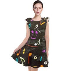 Fabric Cloth Textile Clothing Tie Up Tunic Dress