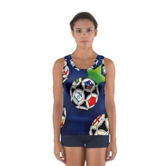 Textile Football Soccer Fabric Sport Tank Top  by Pakrebo