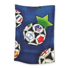 Textile Football Soccer Fabric Small Tapestry by Pakrebo