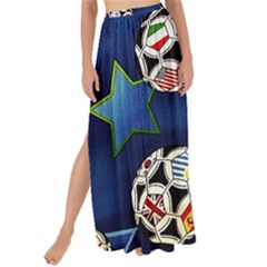 Textile Football Soccer Fabric Maxi Chiffon Tie-up Sarong by Pakrebo