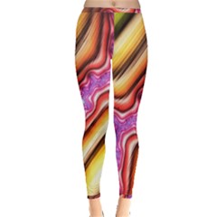 Fractal Mandelbrot Art Wallpaper Inside Out Leggings by Pakrebo