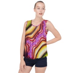 Fractal Mandelbrot Art Wallpaper Bubble Hem Chiffon Tank Top